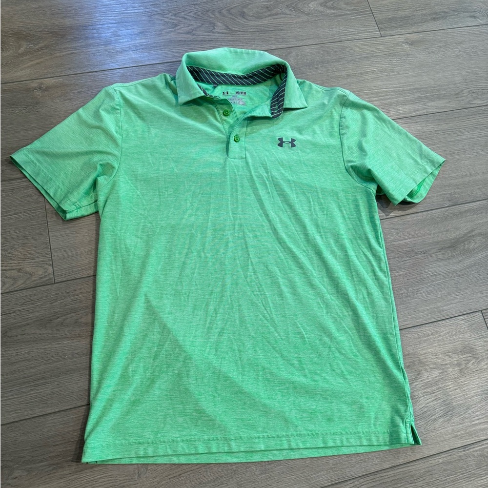 Under Armour Loose Athletic Polo (Green) - Medium